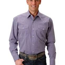 Roper Mini Check Snap Shirt