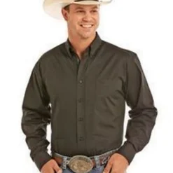 Panhandle Select Black-Button Down Shirt