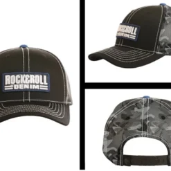 Rock & Roll Denim Patch Logo Caps