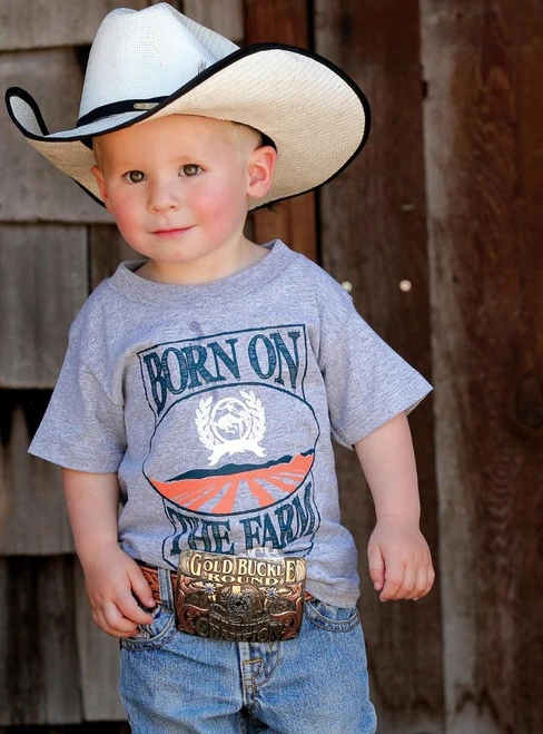 Cinch Kids Born On The Farm Tee