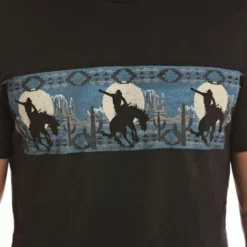 R&R Denim Bronc Border Tee