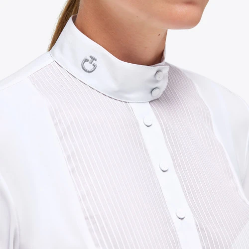 Cavalleria Toscana Poplin Pleats Competition Shirt - Image 2