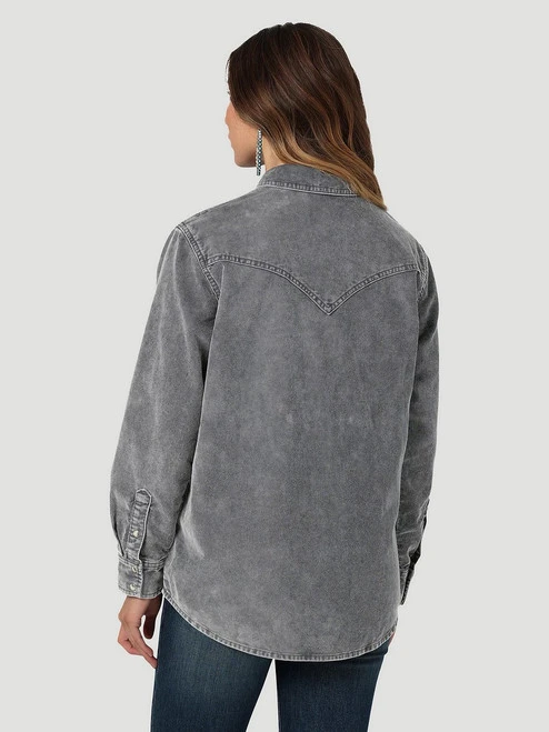 Wrangler Corduroy Fade Snap Shirt - Image 4