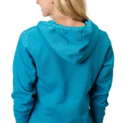 Roper Cowgirl Zip Hoodie With Thumb Holes