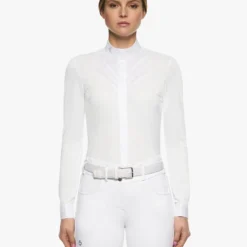 Cavalleria Toscana Fan Bib Swiss Dot Show Shirt