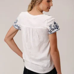 Roper Embroidered Yoke Tee