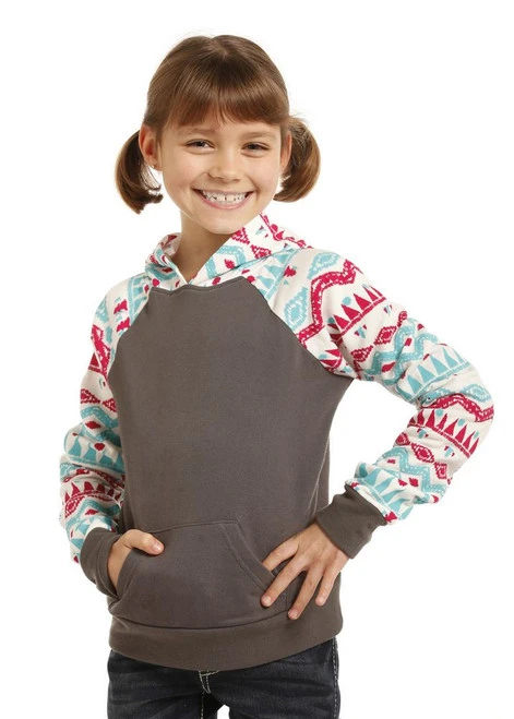 Girls Rock & Roll Print Hoodie - Image 3