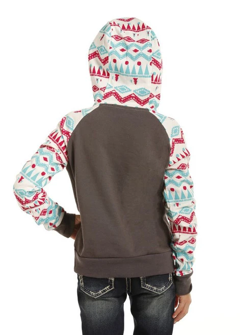 Girls Rock & Roll Print Hoodie - Image 2