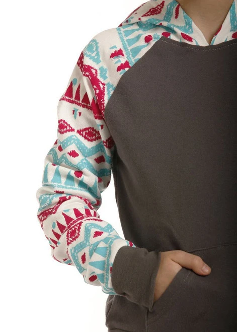 Girls Rock & Roll Print Hoodie