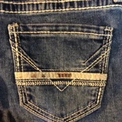 Girls Rock & Roll Cowhide Trim Bootcut Jean