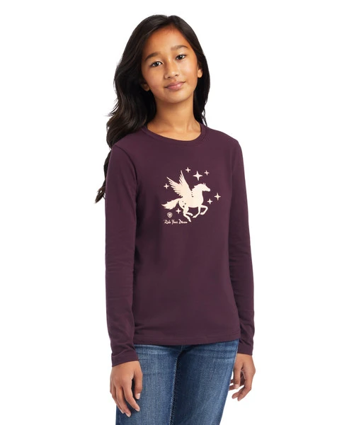 Girls Ariat Dream Tee Long Sleeve - Image 3
