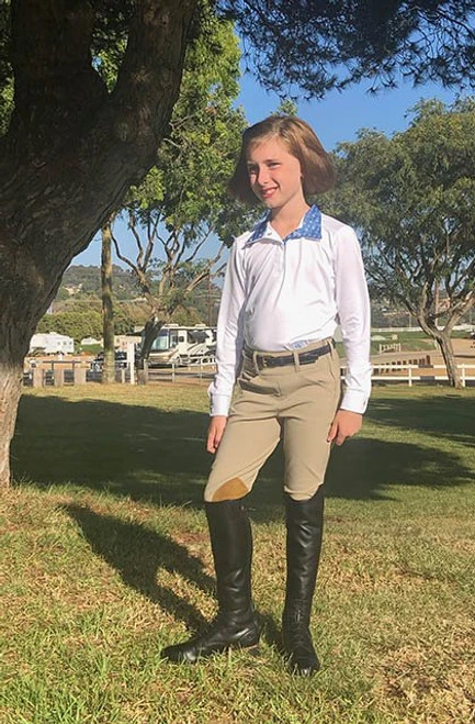 Girls Tailored Sportsman Trophy Hunter Breeches Side Zip - Image 2