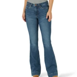 Wrangler Retro Green High Rise Trouser Jean