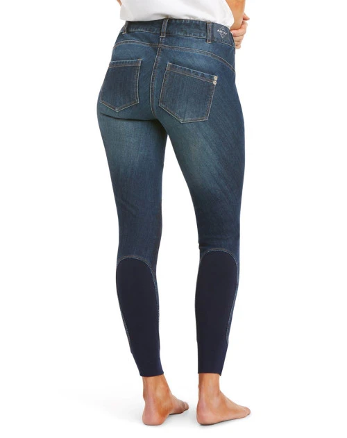Ariat Halo Denim Knee Patch Breeches - Image 3