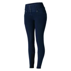 Horze Kacy Winter Denim Full Grip Breeches