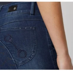 Horze Kaia Crystal Denim Full Seat Breeches