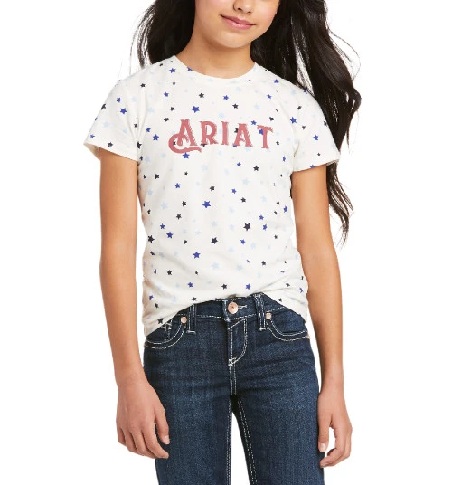 Ariat Girls Bespangled Tee - Image 3