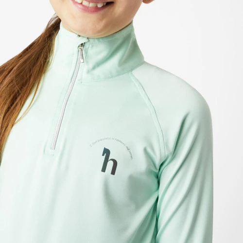 Girls Horze Lola Half Zip Tech Shirt - Image 4