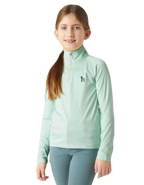 Girls Horze Lola Half Zip Tech Shirt - Image 2