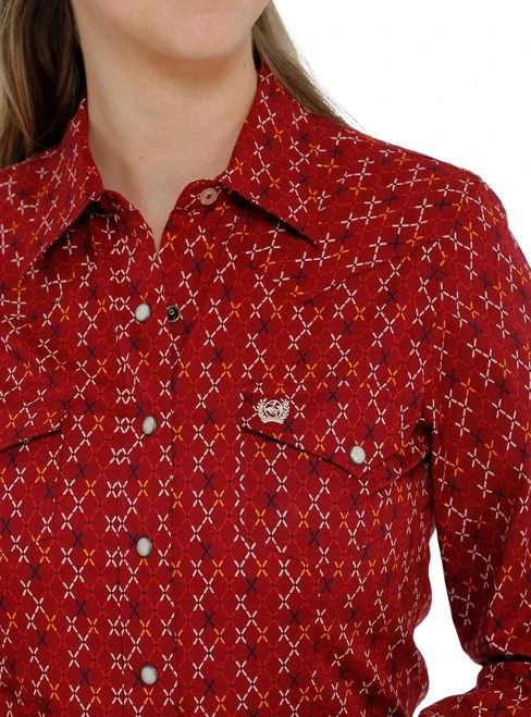 Cinch Ladies Print Snap Shirt - Image 8