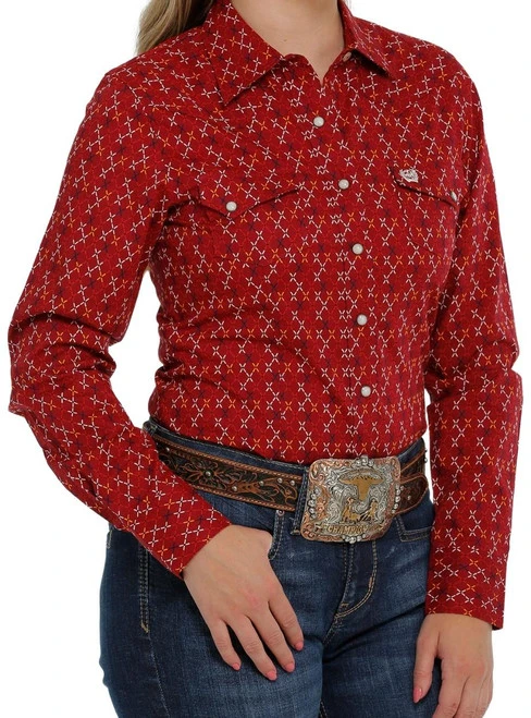 Cinch Ladies Print Snap Shirt - Image 7