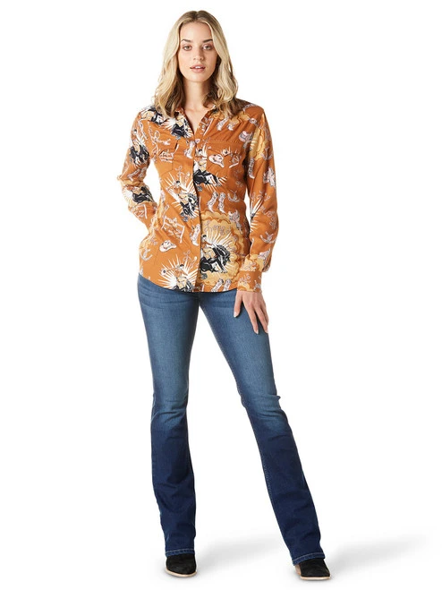 Wrangler Long Live Cowboys Rayon Shirt - Image 5