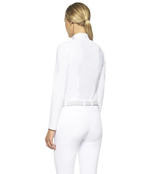 Cavalleria Toscana Poplin Bib Competition LS Polo - Image 7