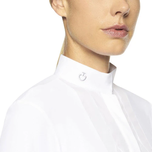 Cavalleria Toscana Poplin Bib Competition LS Polo - Image 4