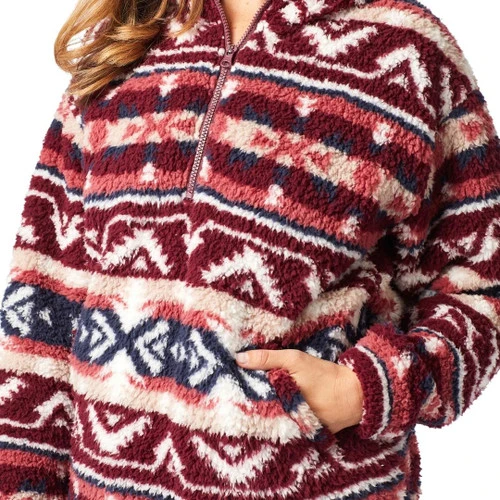 Wrangler Sherpa Print Hoodie - Image 2