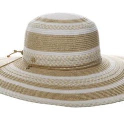 Capelli Yuri Striped Toyo Straw Hat