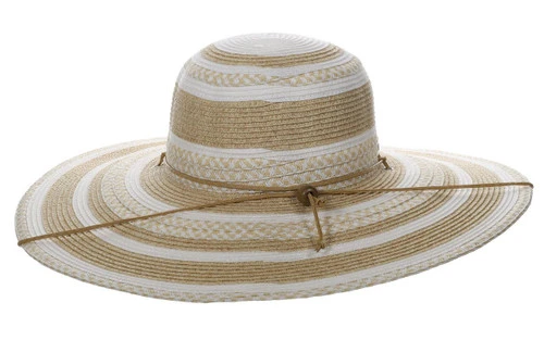 Capelli Yuri Striped Toyo Straw Hat - Image 3